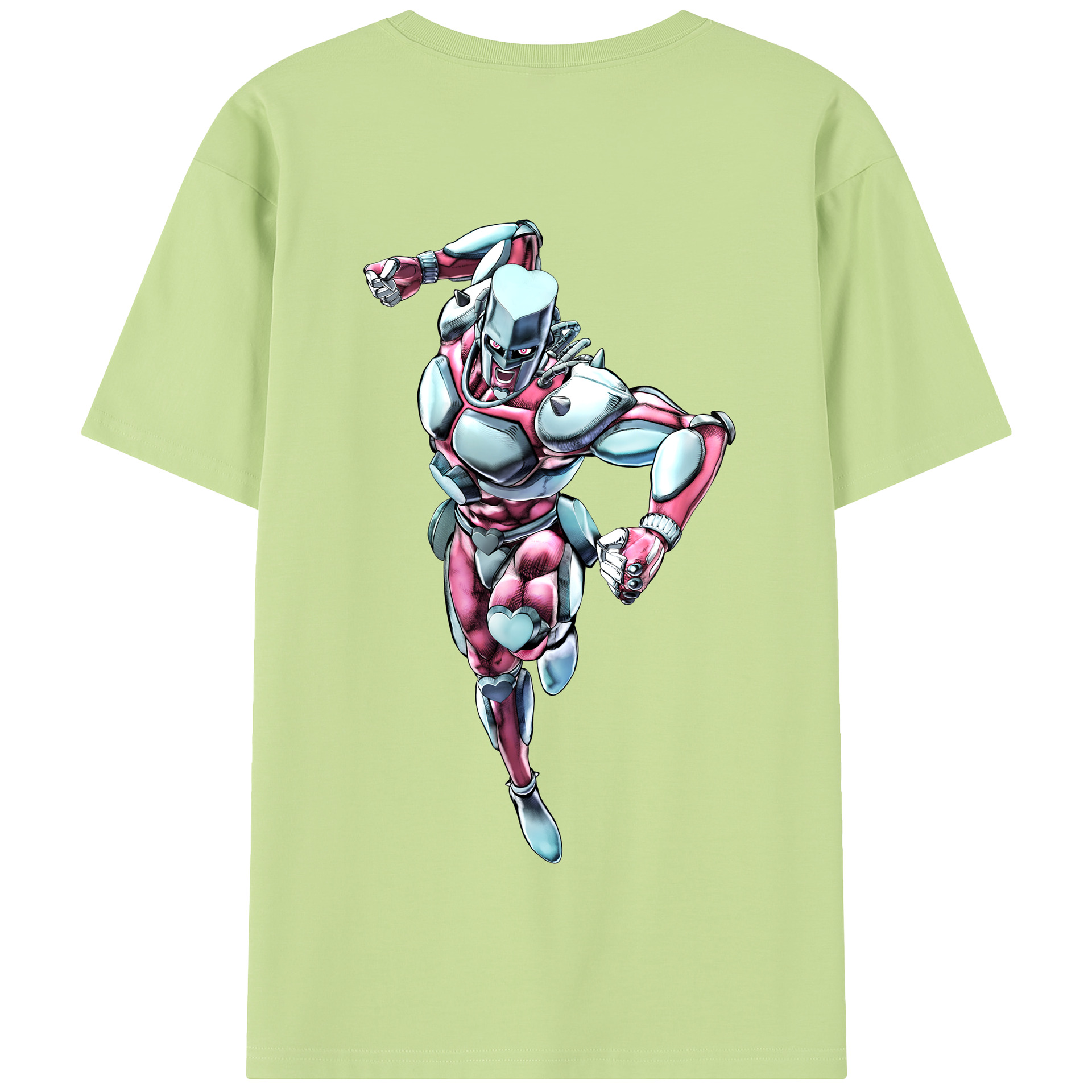 （画像用） ジョジョの奇妙な冒険 ひがしかた じょうすけ JoJo's Bizarre Adventure Higashikata Josuke 綿100％半袖Tシャツ（背面プリント）